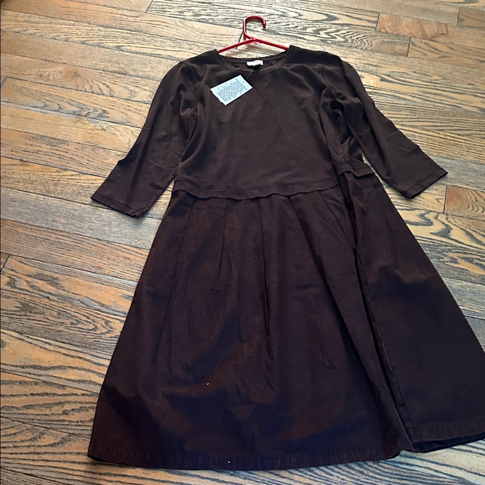 LOGO by Lori Goldstein Dark Brown Dress